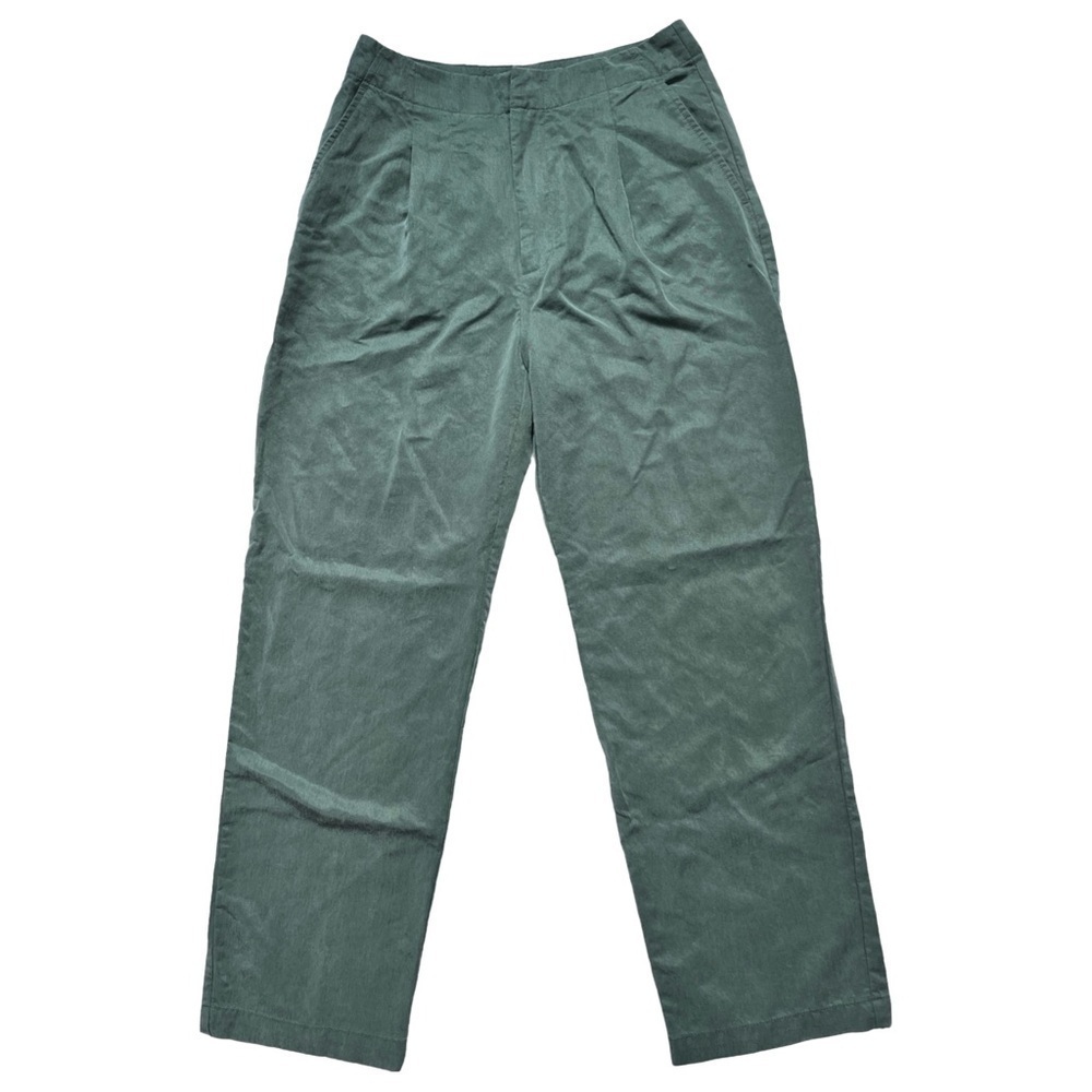 Gap Dressy Tencel Pleated Pant in Jungle Green